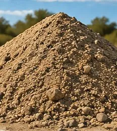 A pile of builders mix